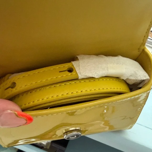 kate spade Yellow Patent Micro Top-Handle Bag - Picture 6 of 6